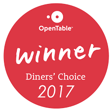 OpenTable Diners Choice Award 2017